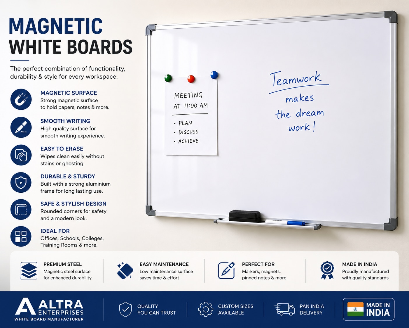 Magnetic White Board