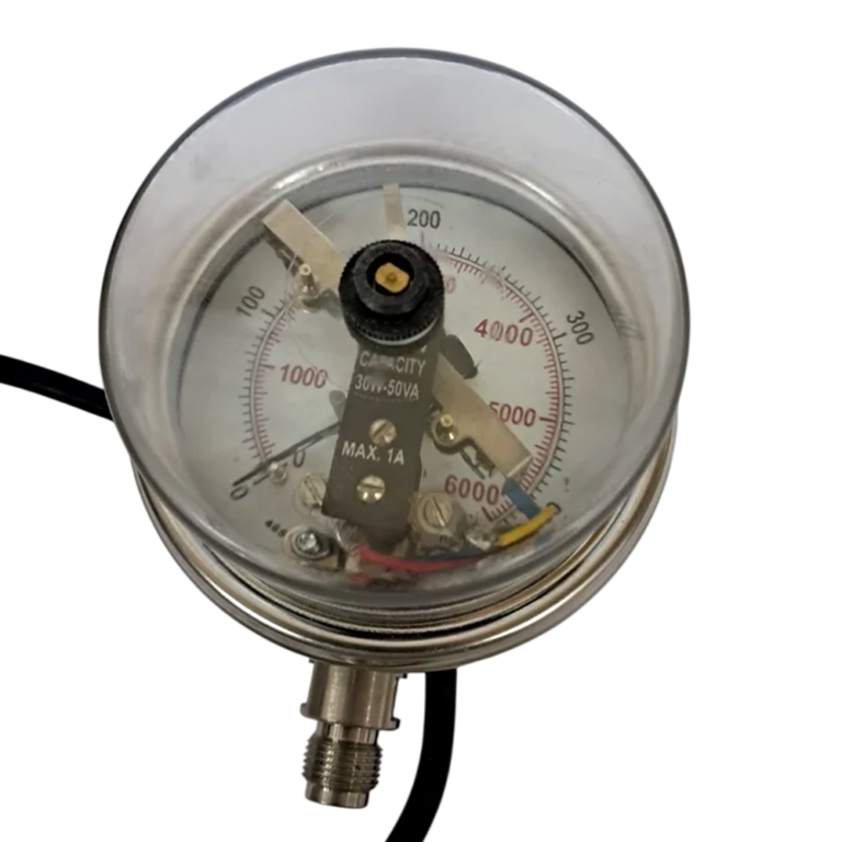 4’’DIAL0- 16BAR ½ BSP BOTTOM Complete SS 1 NO 1 NC Electric Contact DUM TYPE image 1