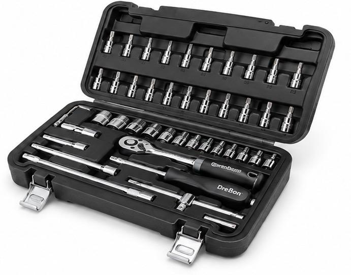 DREBON DB-SS-2506 SOCKET SETS 1/2"dr, MM 25PCS 6PT image 1