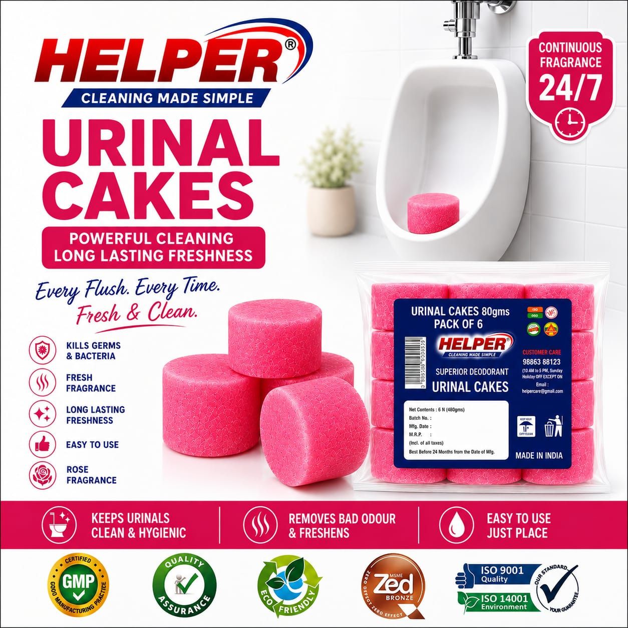 Urinal Cakes Rose image 1