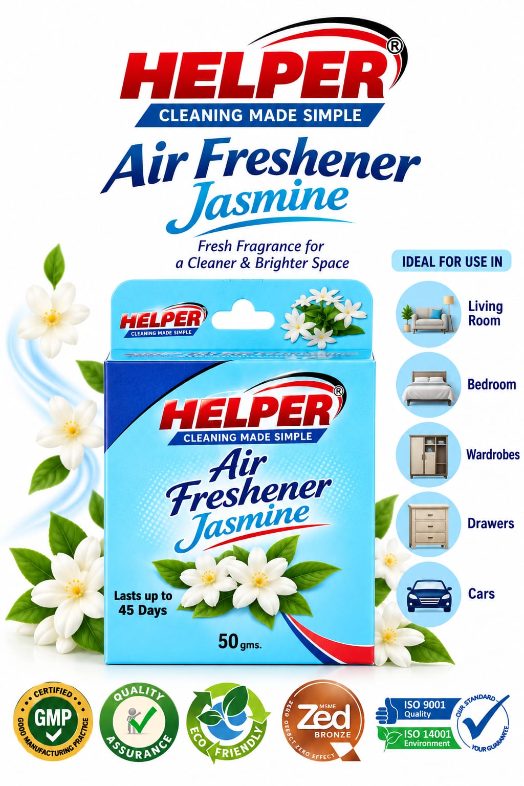 Air Frsehner, Jasmine Fragrances -50gm. Box image 1