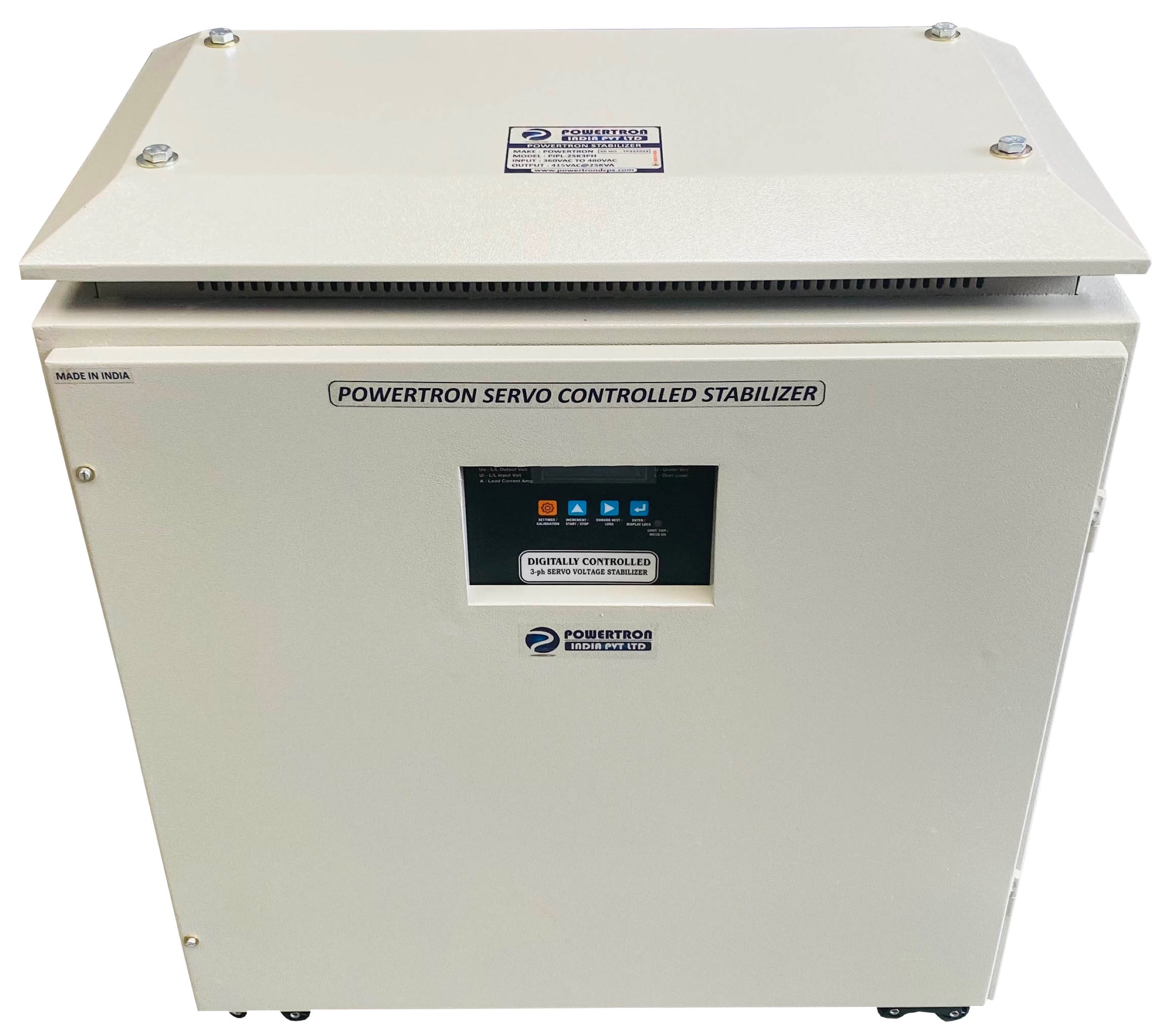 25KVA Servo Voltage Stabilizer For Medical Field & Equipment image 1