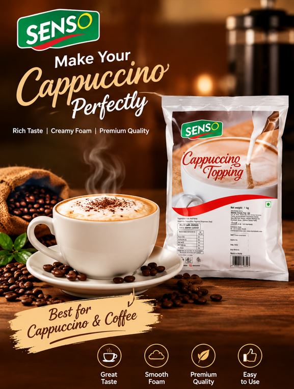 Senso No Sugar Cappuccino Topping Milk Powder 1 Kg image 1