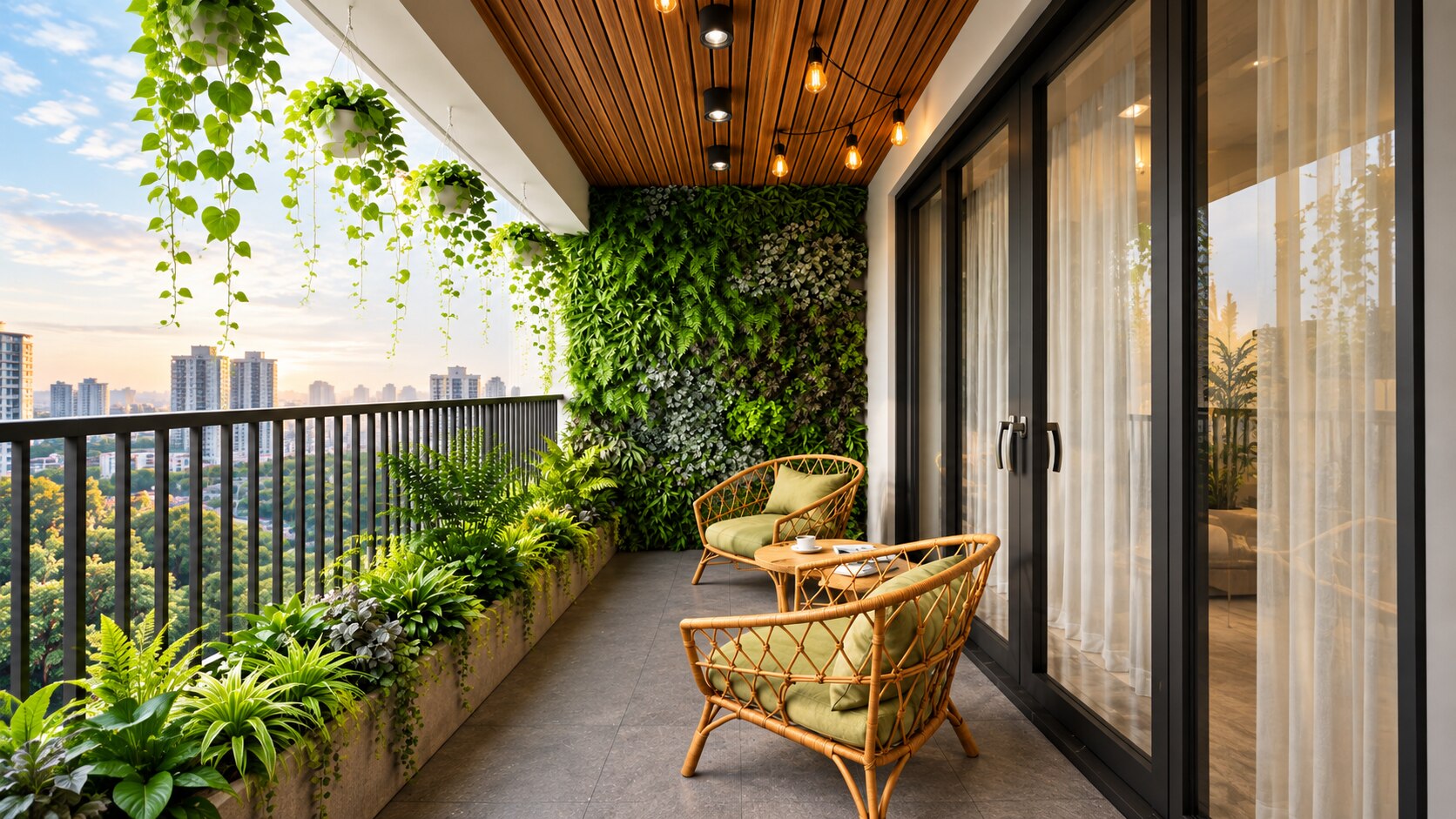 Lush Vertical Garden Balcony Design | Tambaram image 1