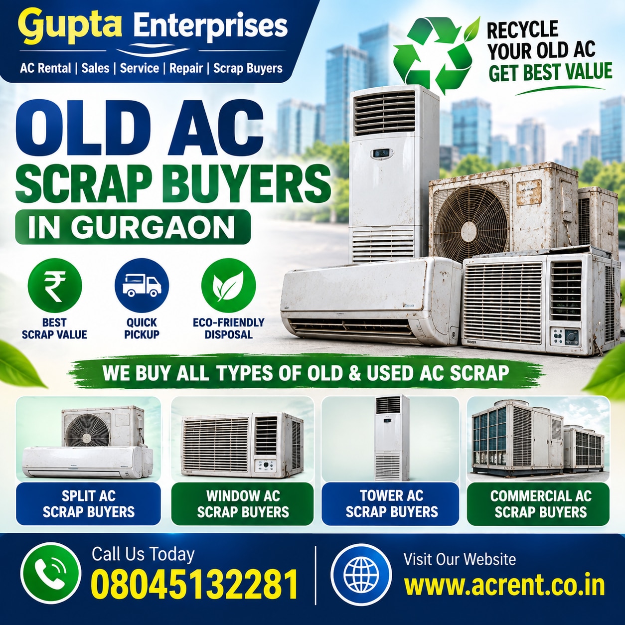 Old AC Scrap Buyers in Gurgaon image 1