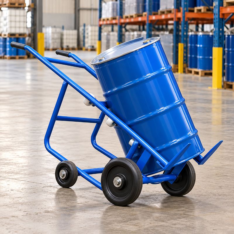 Manual Heavy Duty Drum Handling Trolley (350 kg Capacity) image 1