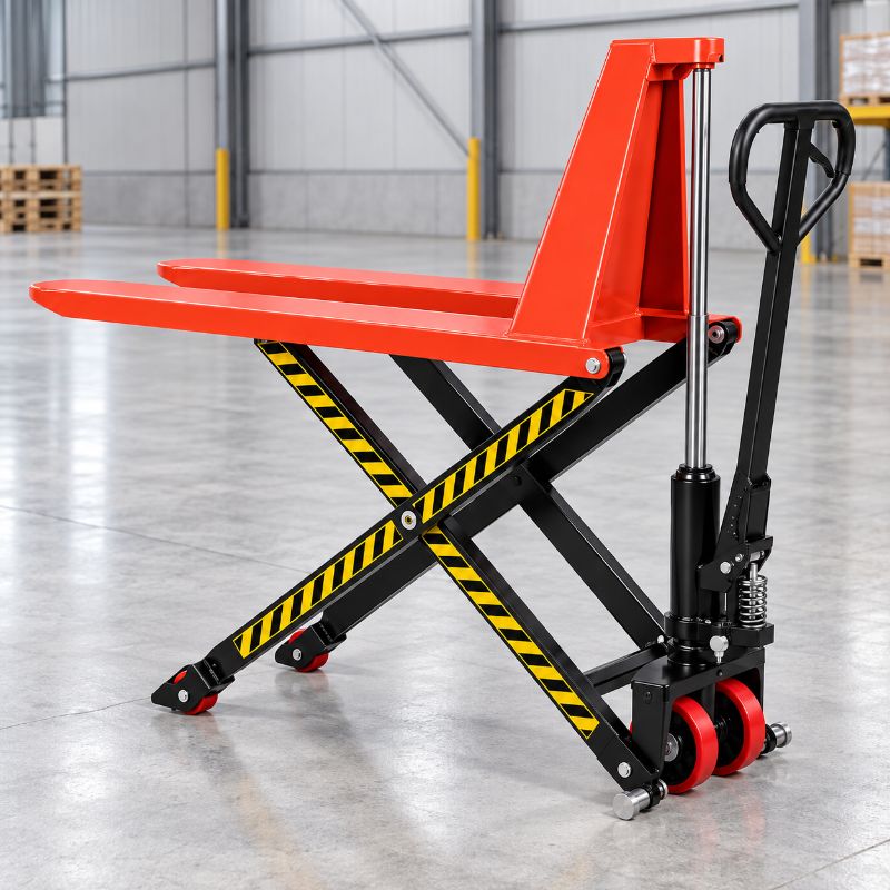 Hydraulic High Lift Scissor Pallet Truck (1000 kg / 1.6m Lift) image 1