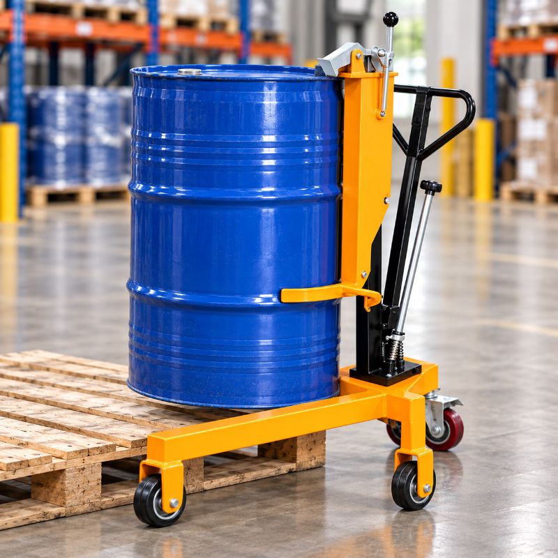 Hydraulic Drum Palletizer Truck (300 kg Capacity) image 1