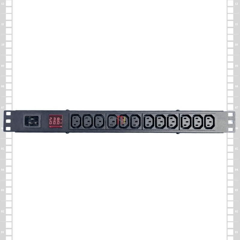 IEC C13 12 SOCKET PDU WITH C20 INLET image 1