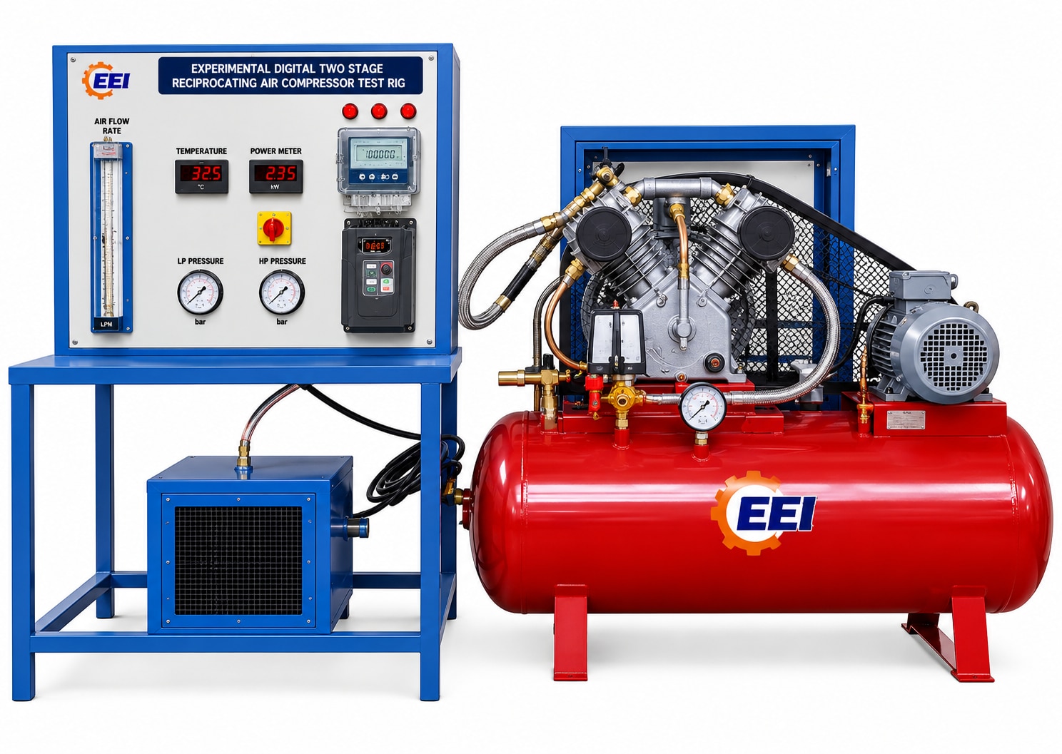Two-Stage Reciprocating Air Compressor Test Rig image 1