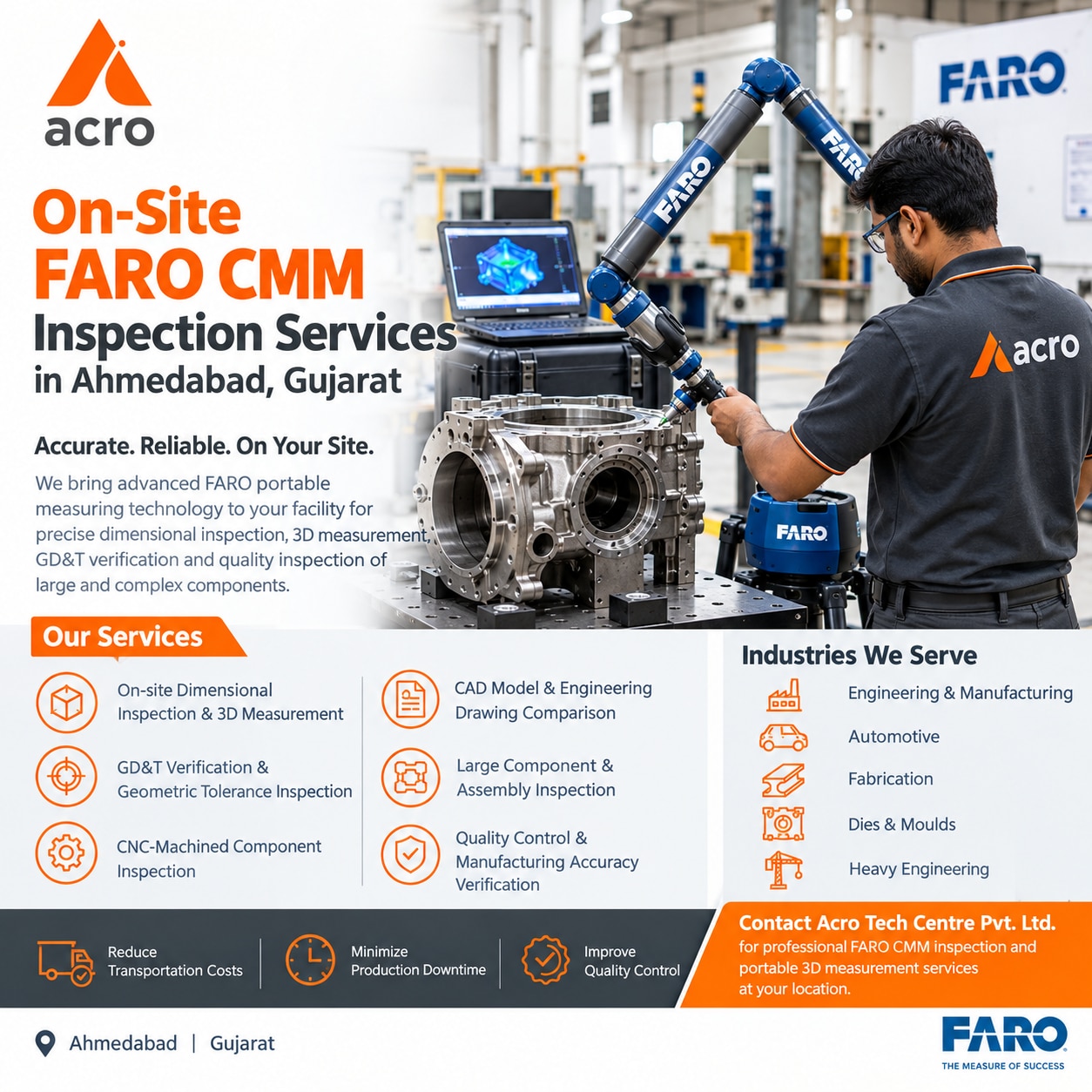 On-Site FARO CMM Inspection Service in Ahmedabad image 1