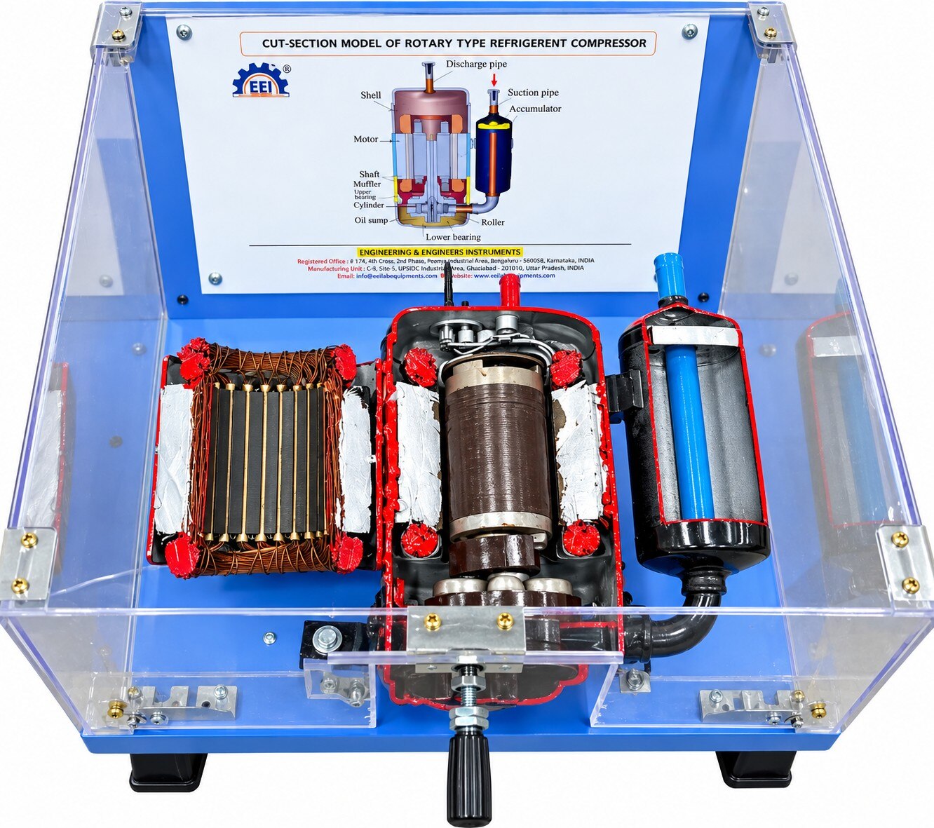 Cut-Section Model of Rotary Type Refrigerant Compressor image 1