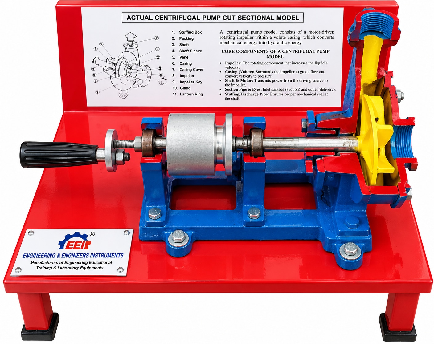 Actual Centrifugal Pump Cut-Sectional Model image 1