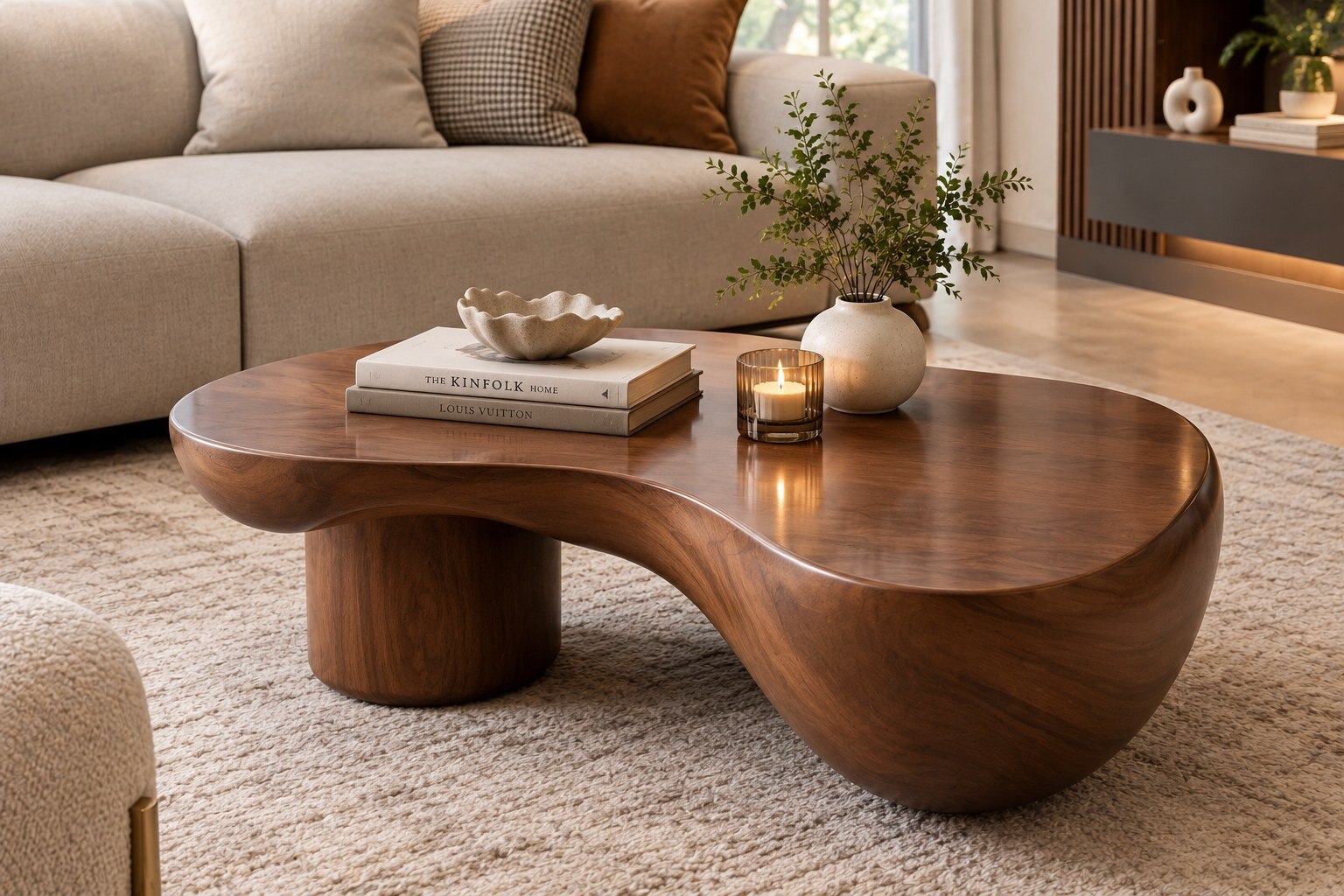 Unique Wooden Center Table image 1