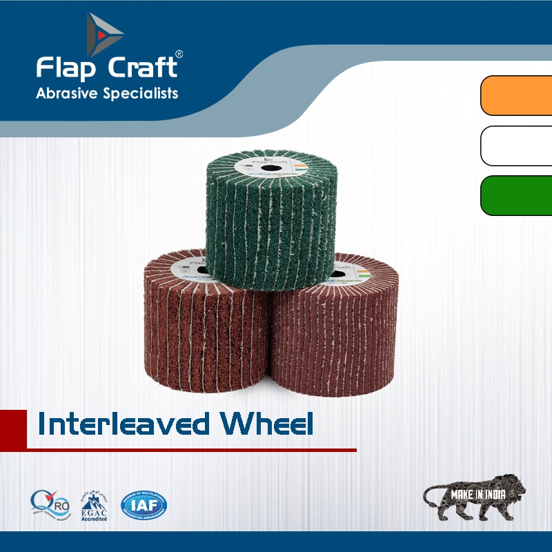 Abrasive Interleaved Wheel for Stainless Steel Finishing image 1