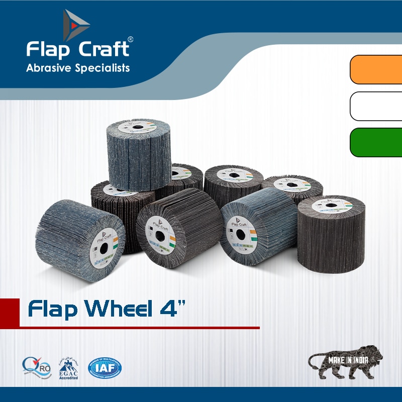 4 Inch Flap Wheel for SS Finishing image 1