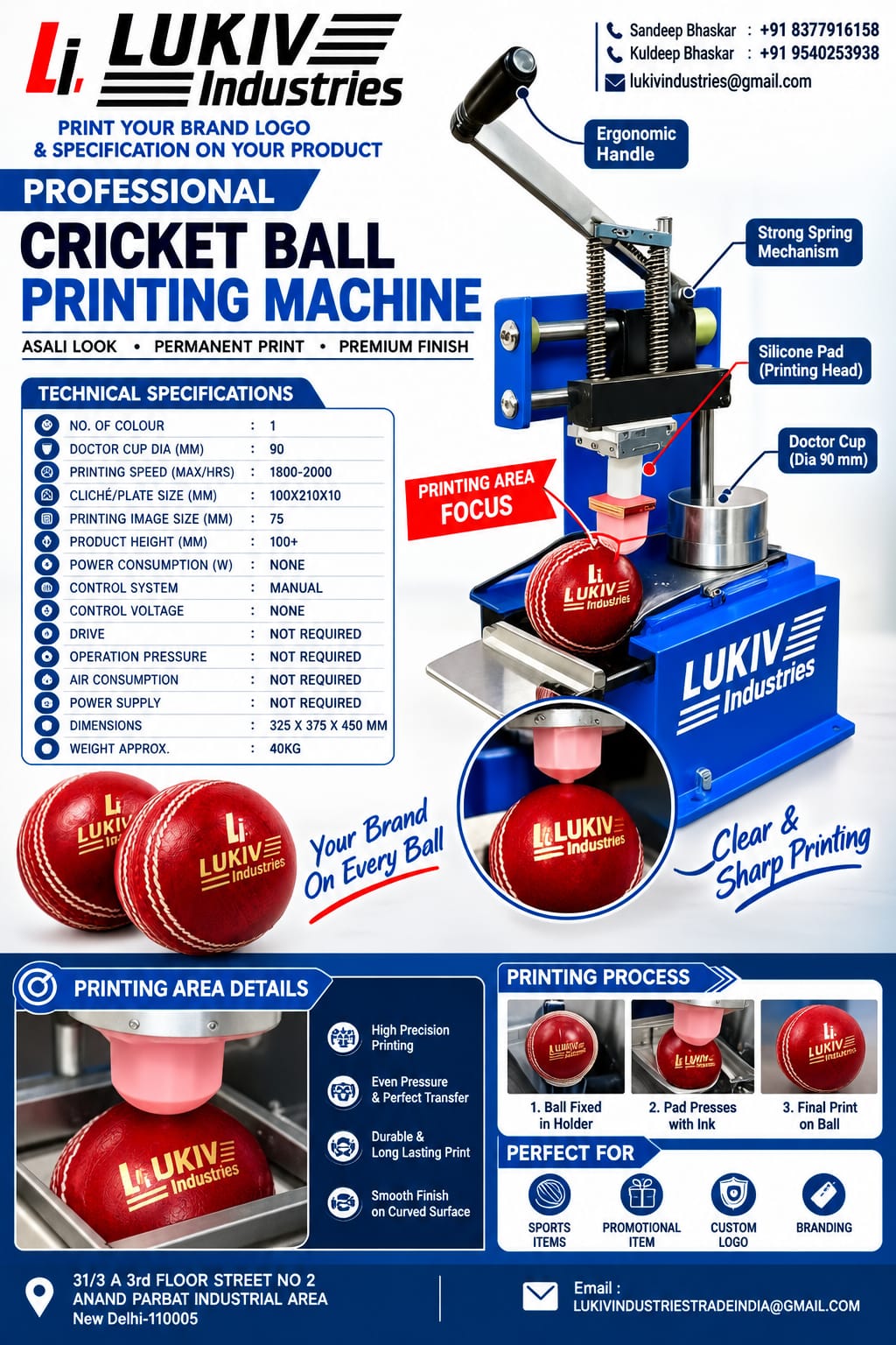 Manual Pad Printing Machine for Balls image 1