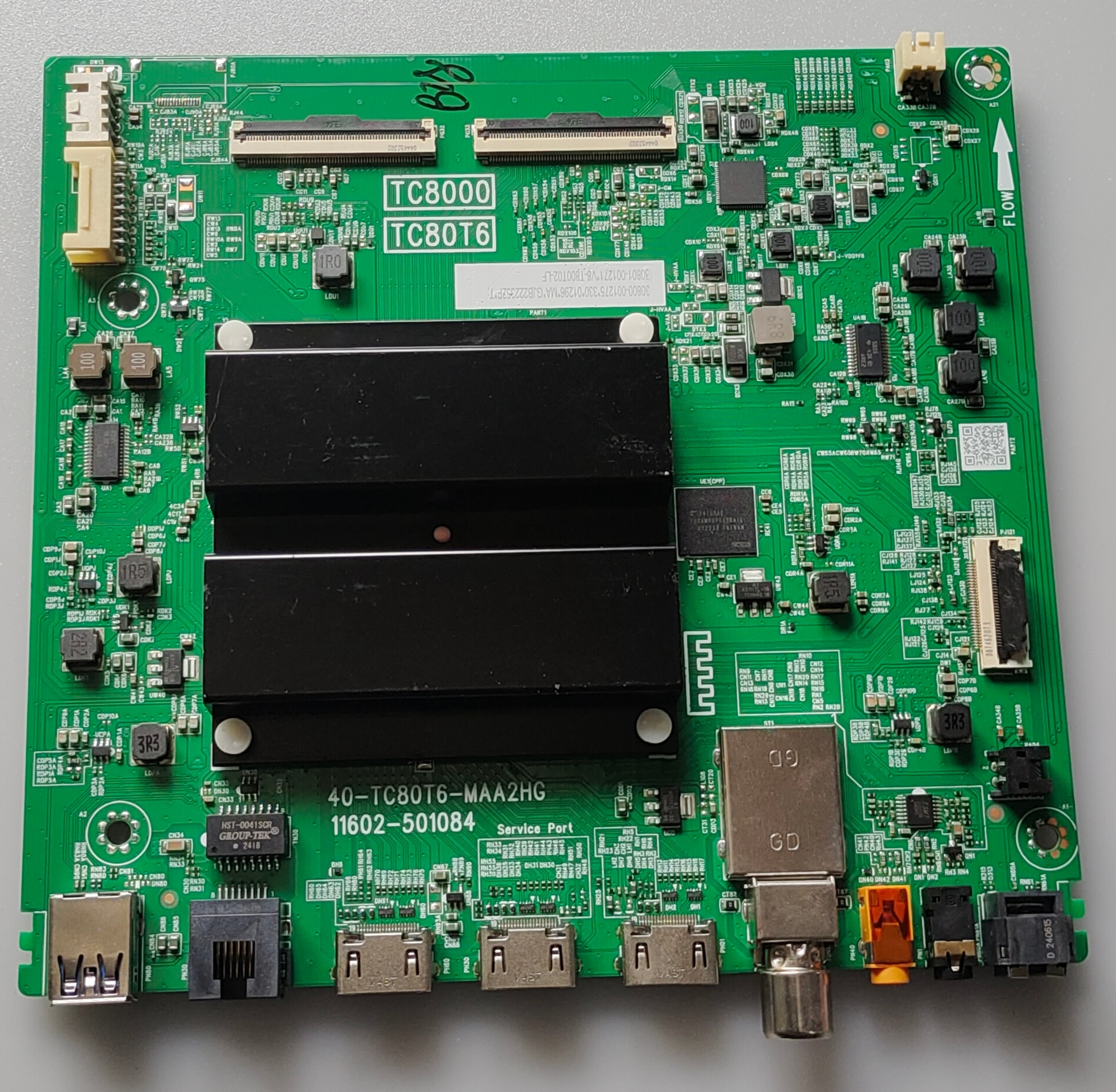 TCL 55P71B Pro Google LED TV New Motherboard, Main Board, Main PCB (40-TC80T6-MAA2HG11602-501084) image 1