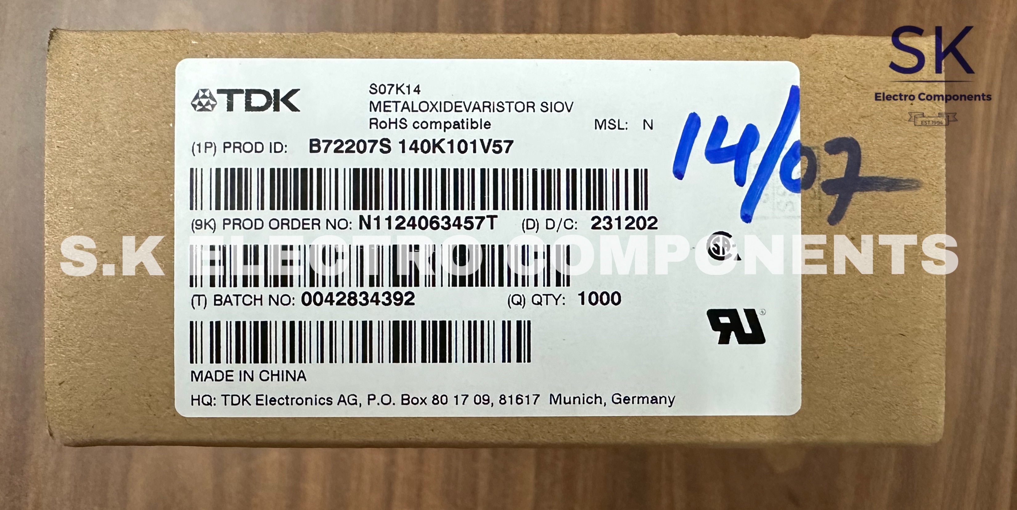 The B72207S140K101 i