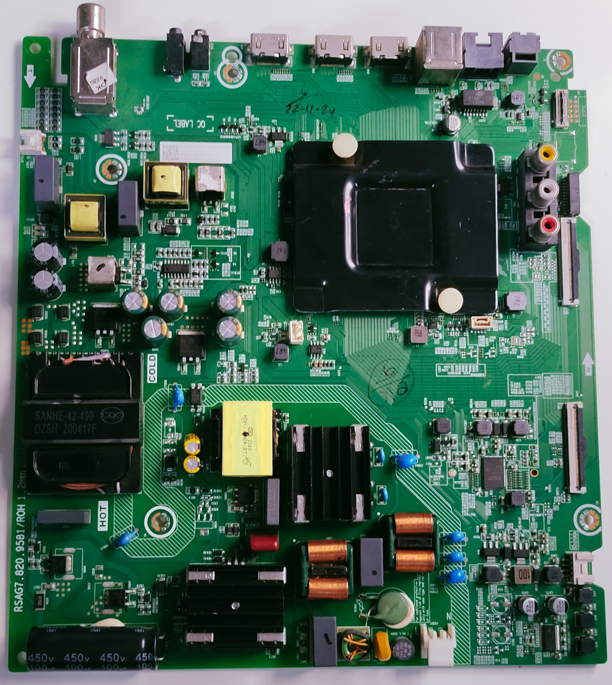 VU 55PM Android LED TV Motherboard, Main Board, Main PCB image 1