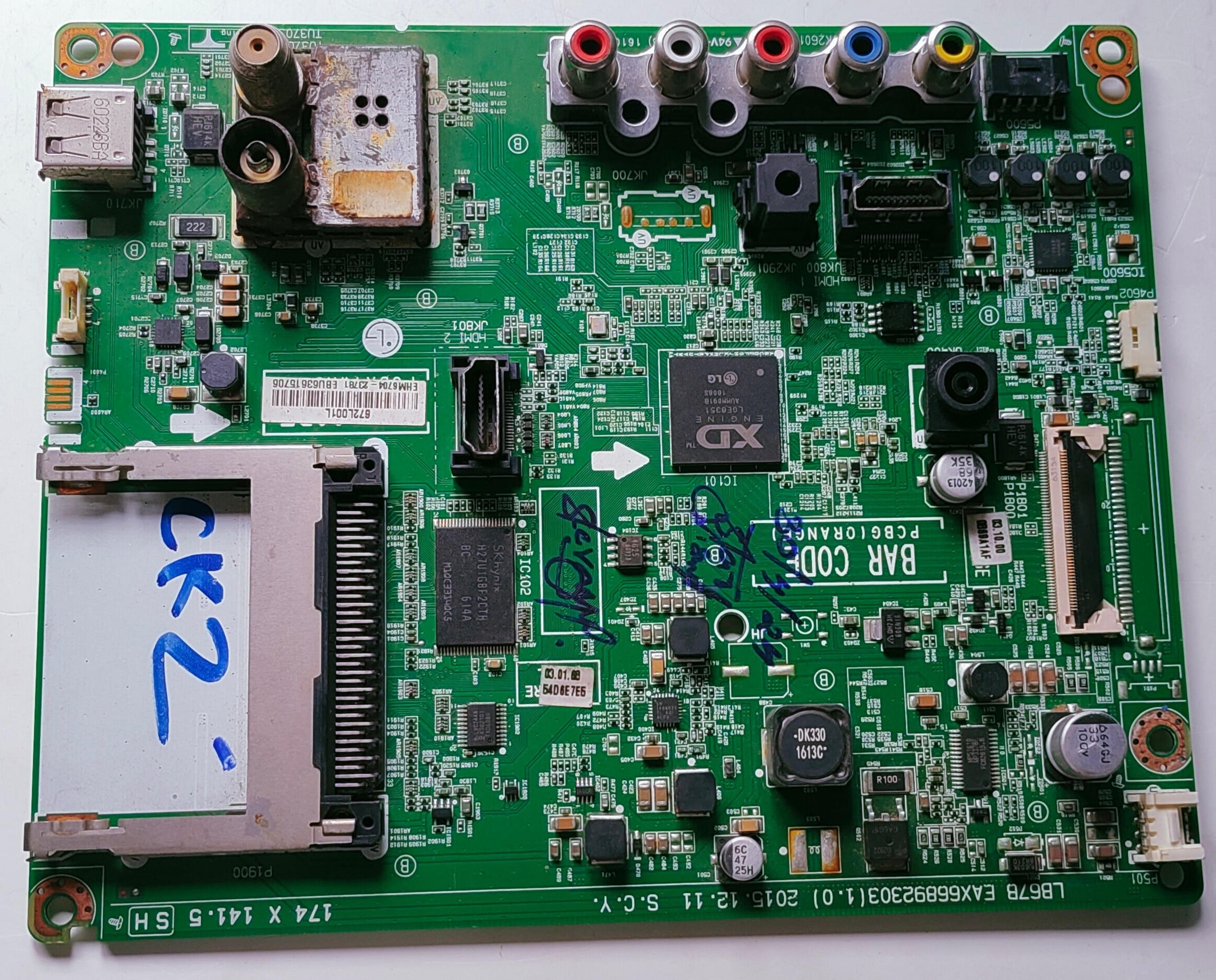 LG 49LH510V LED Full HD TV Motherboard, Main Board, Main PCB image 1