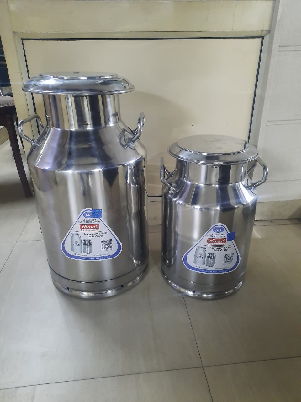 BIMAL STEEL MILK CANE 40 LTR image 1