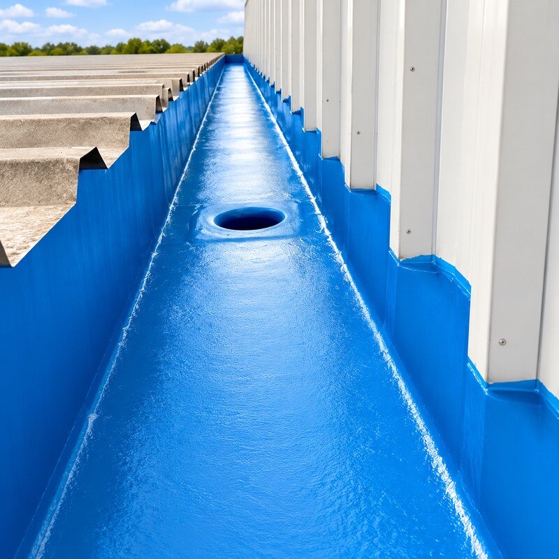 FRP Gutter for Industrial Sheds image 1