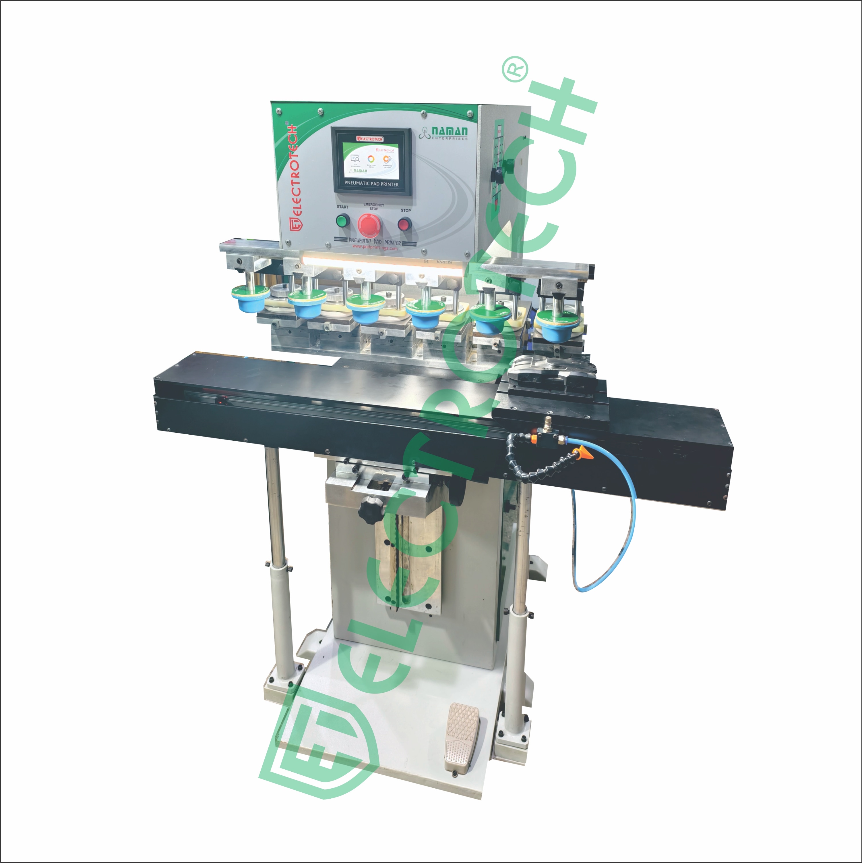 SIX COLOR PNEUMATIC PAD PRINTING MACHINE image 1
