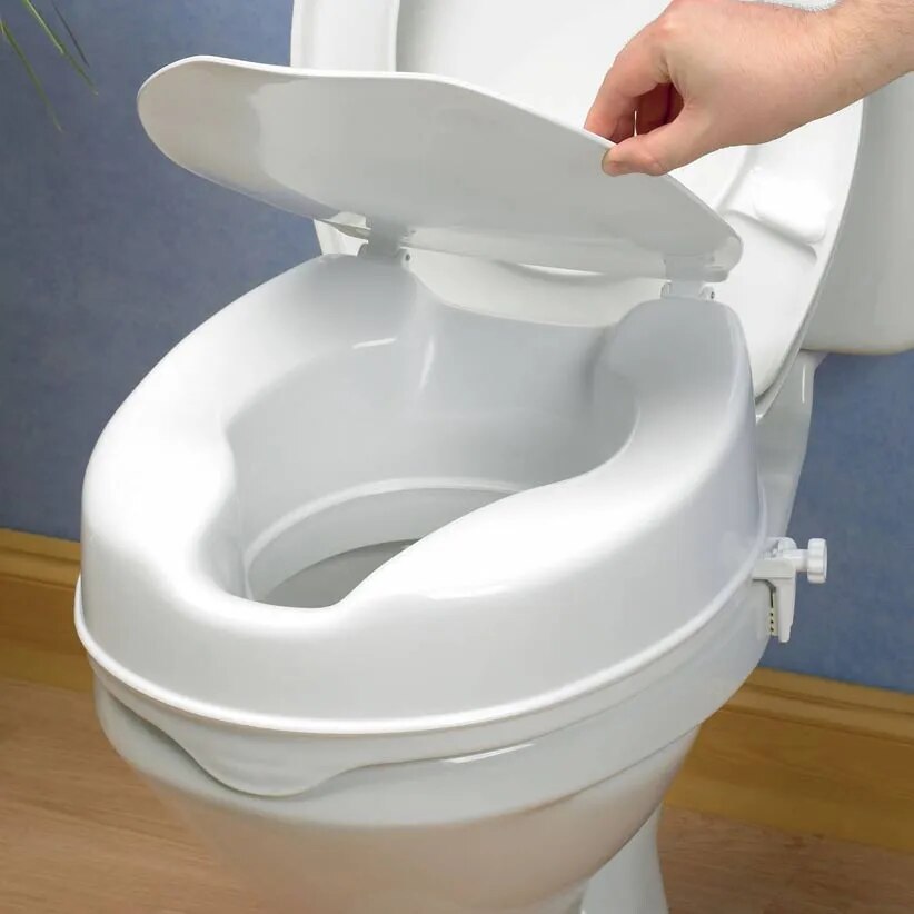 Western commode Seat Raiser Plastic 4" image 1