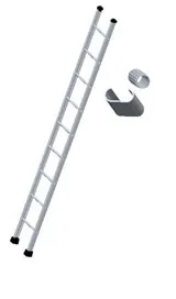 Aluminium straight ladders image 1