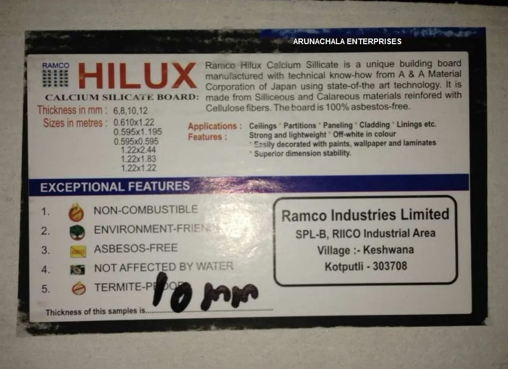 Calcium Silicate Board Ramco Dealers In Chennai image 1
