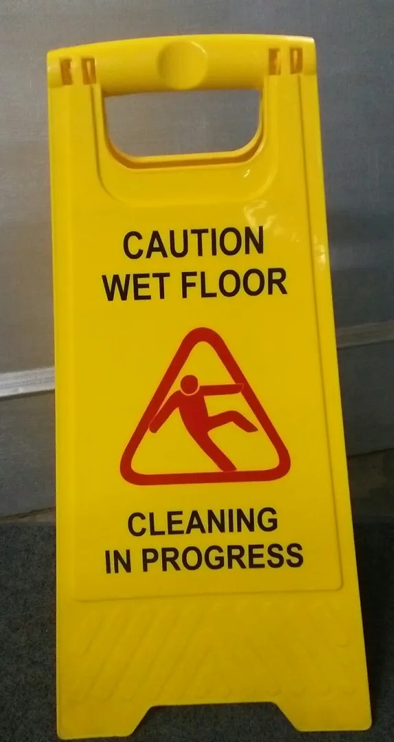 Plastic Floor Stand- Caution Board image 1