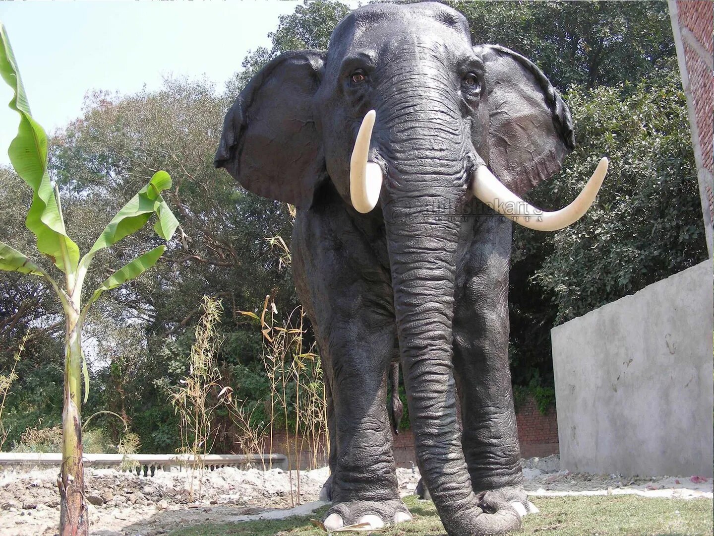 Fiberglass Elephant Sculpture image 1