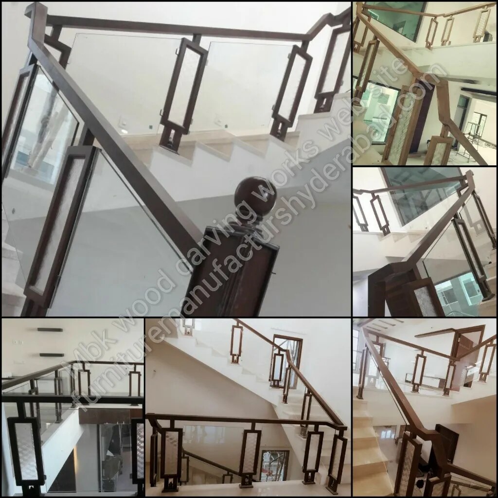 Wooden Glass Staircase Raining image 1