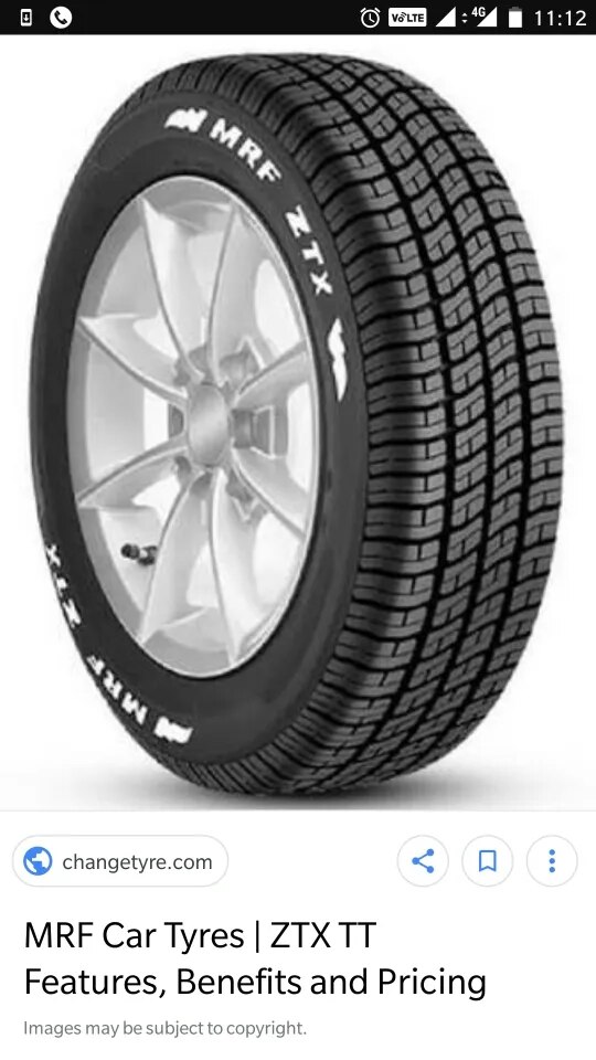 MRF ZTX A1 Tubless Tyre image 1