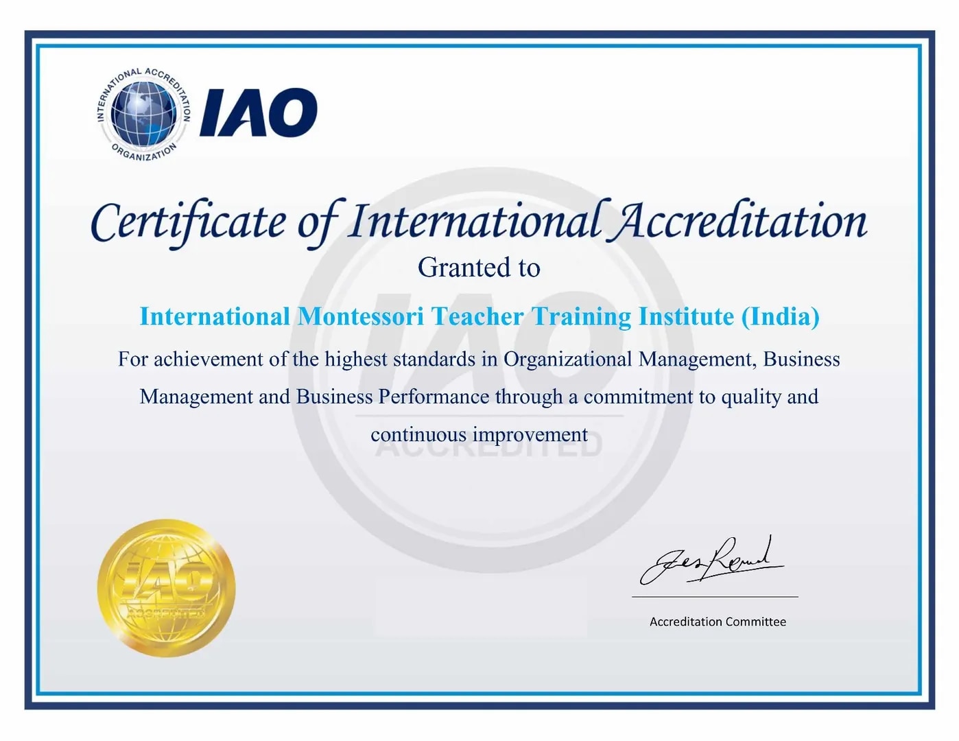 International Accreditation Organization (IAO) image 1