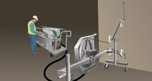 CONCRETE CUTTING BY WIRE SAW MACHINE image 1