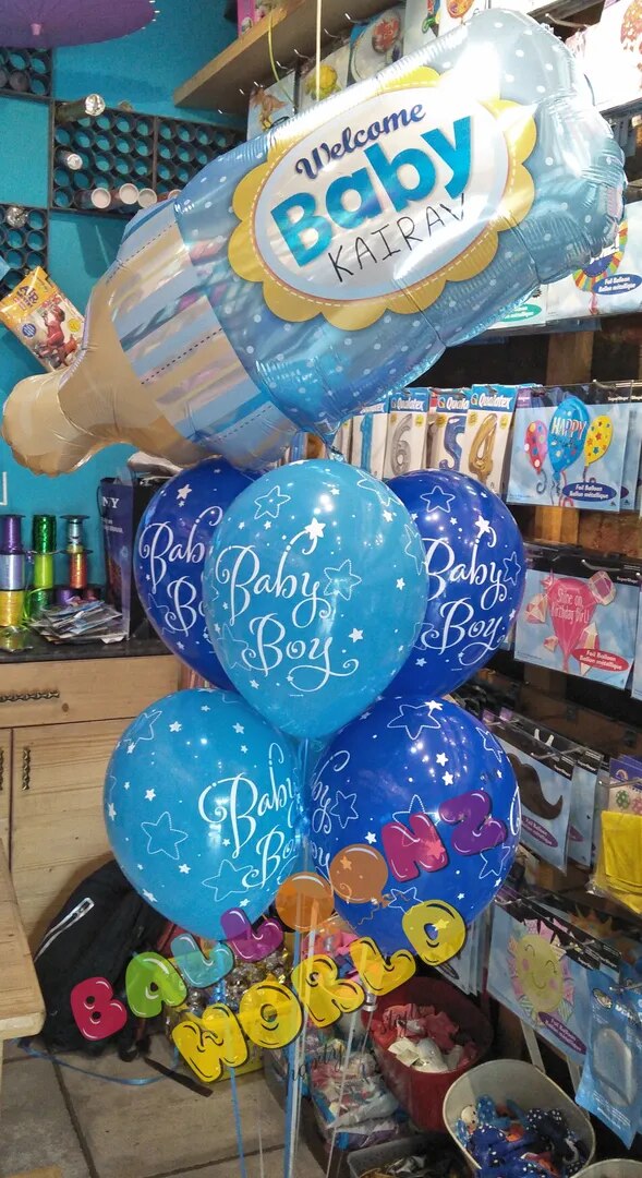 ITS A BOY BALLOON BOUQUET image 1
