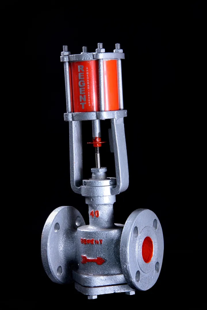 Cylinder Operated Pneumatic Control Valve for Steam image 1