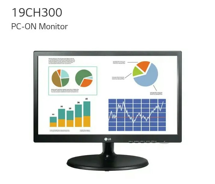 LG 19CH300 PC ON MONITOR image 1