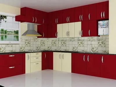 Wooden Modular Kitchen image 1