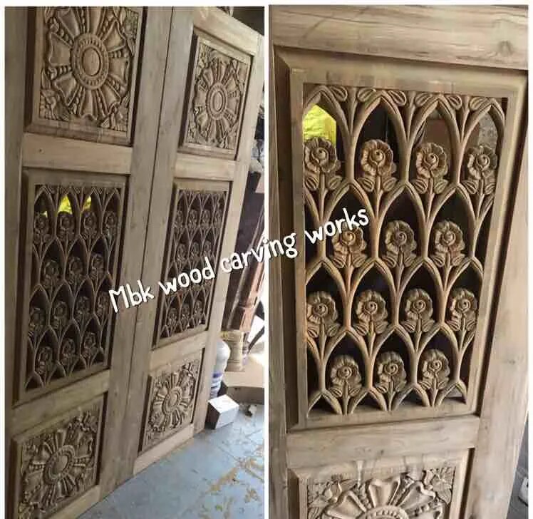 Teakwood Pooja doors image 1