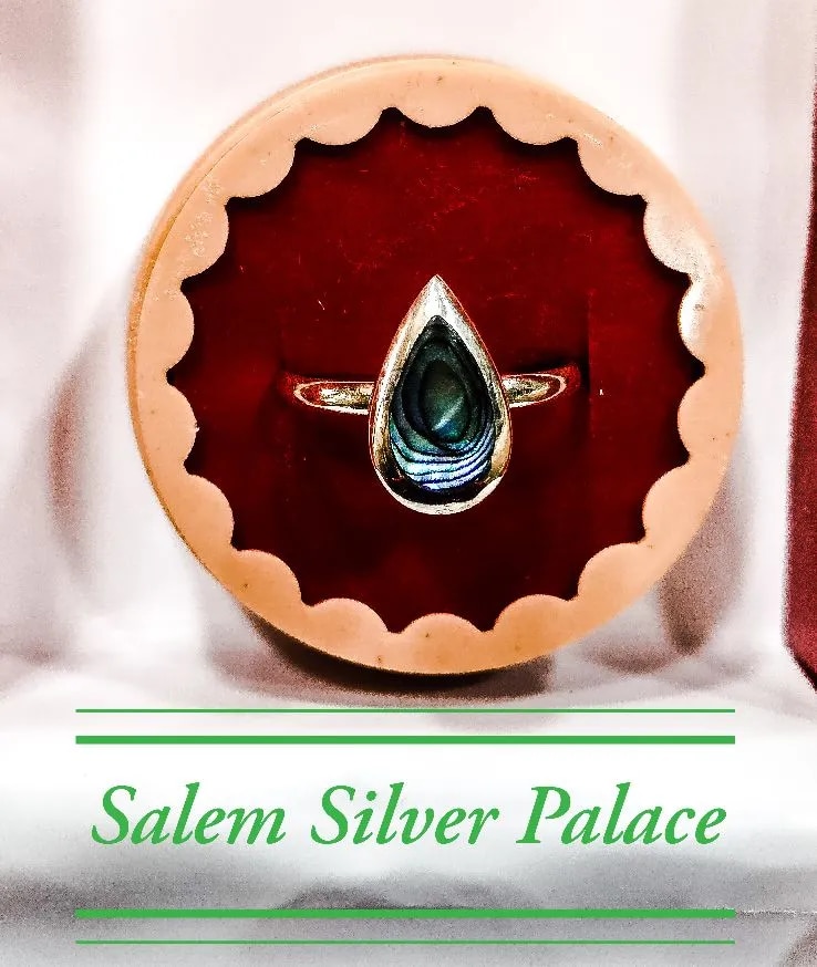 Mother Of Pearl Silver Rings image 1