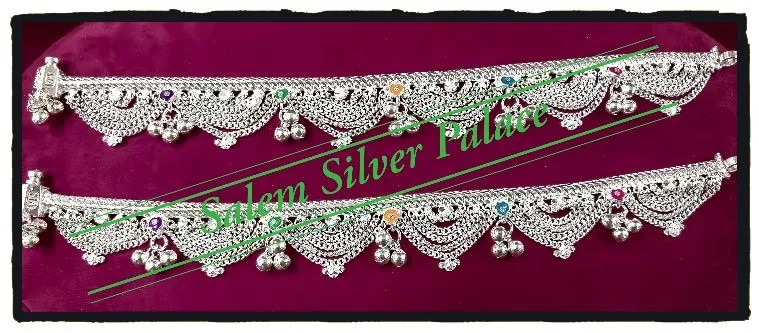 Salem Silver Anklets. image 1