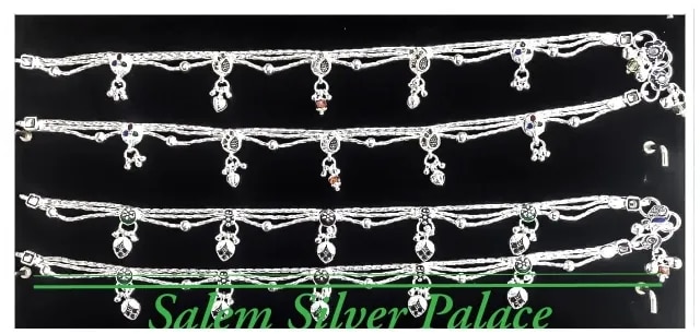 Silver Anklets image 1