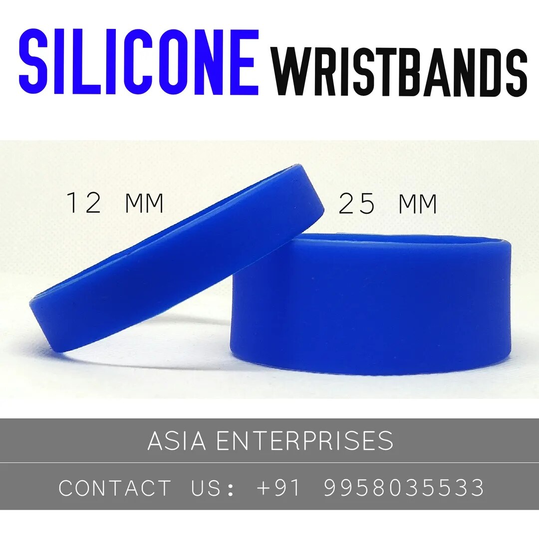 Silicon Wristband Blue image 1