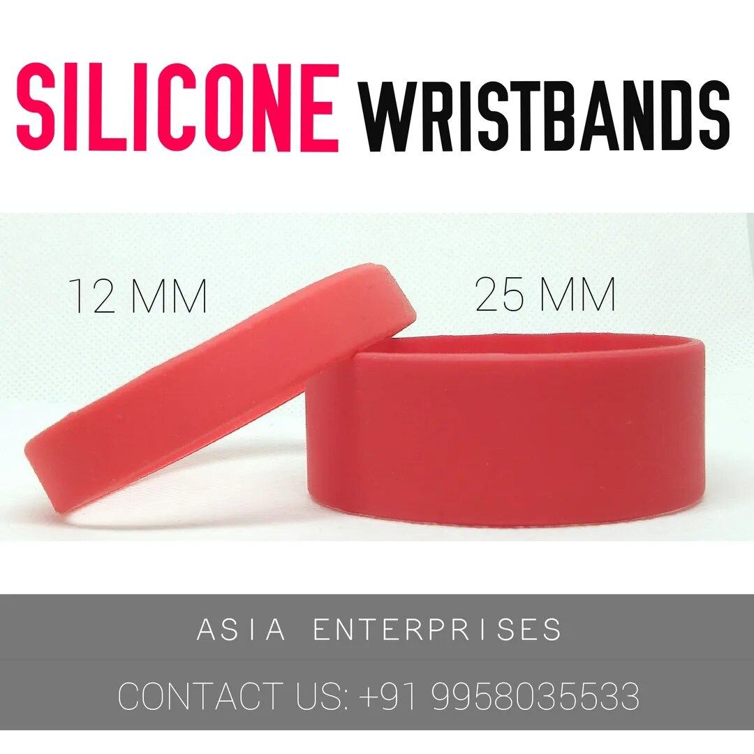 Silicone Wristbands Pink image 1