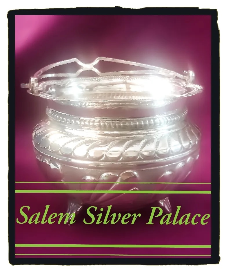 Silver Flower Basket image 1