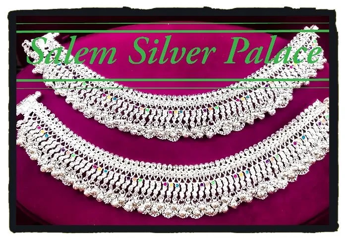 Silver Anarkali Anklets image 1