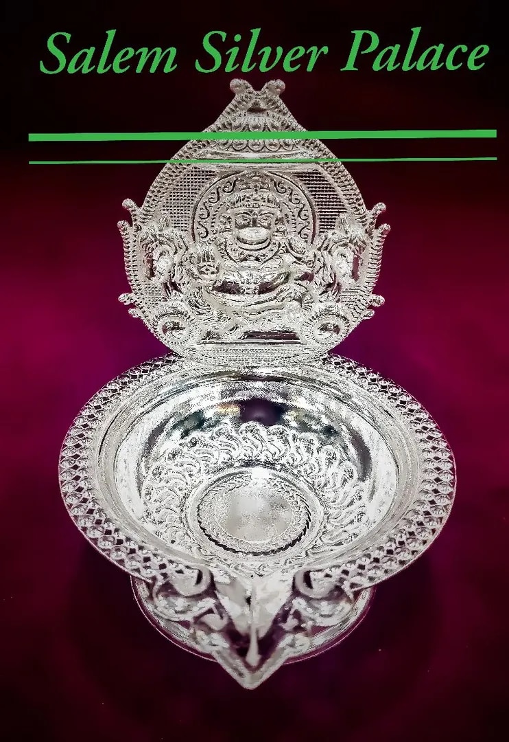 Silver Kubera Lamp image 1